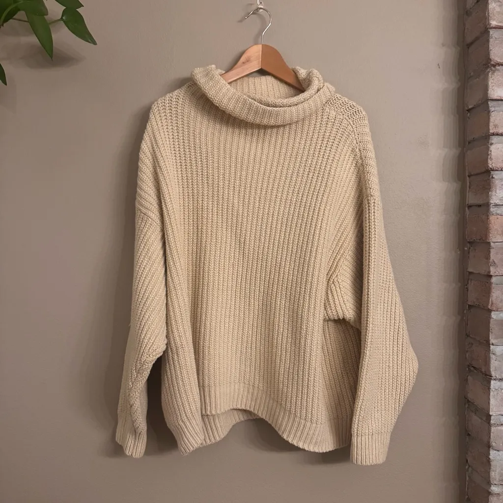 FREE PEOPLE Oversized Turtleneck Sweater - Image 2
