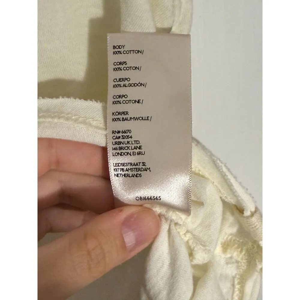 Free People We The Free Sporty Mix Tee White and Blue - Image 8