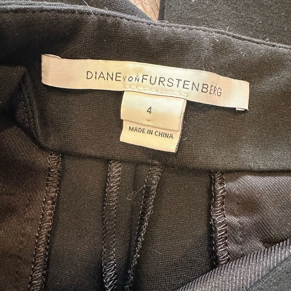 Diane von Furstenberg DVF Women's Floyd Stretch Mid-Rise‎ Ankle Pants Size 4 - Image 4