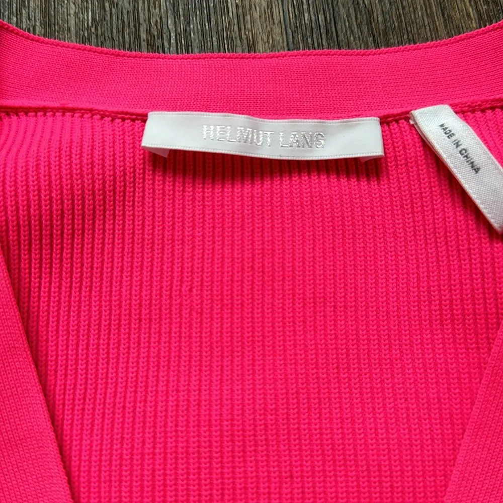 Helmut Lang Hot Pink Cardigan - Image 4