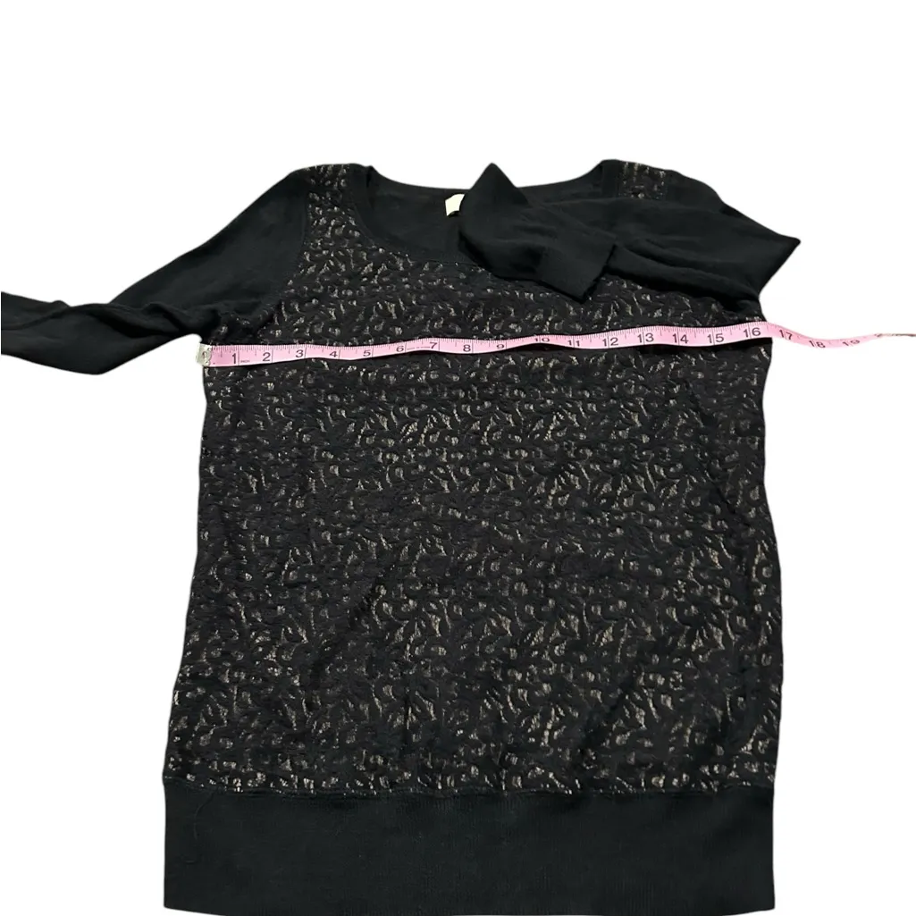 3/$15 LOFT lace front sweater - Image 3
