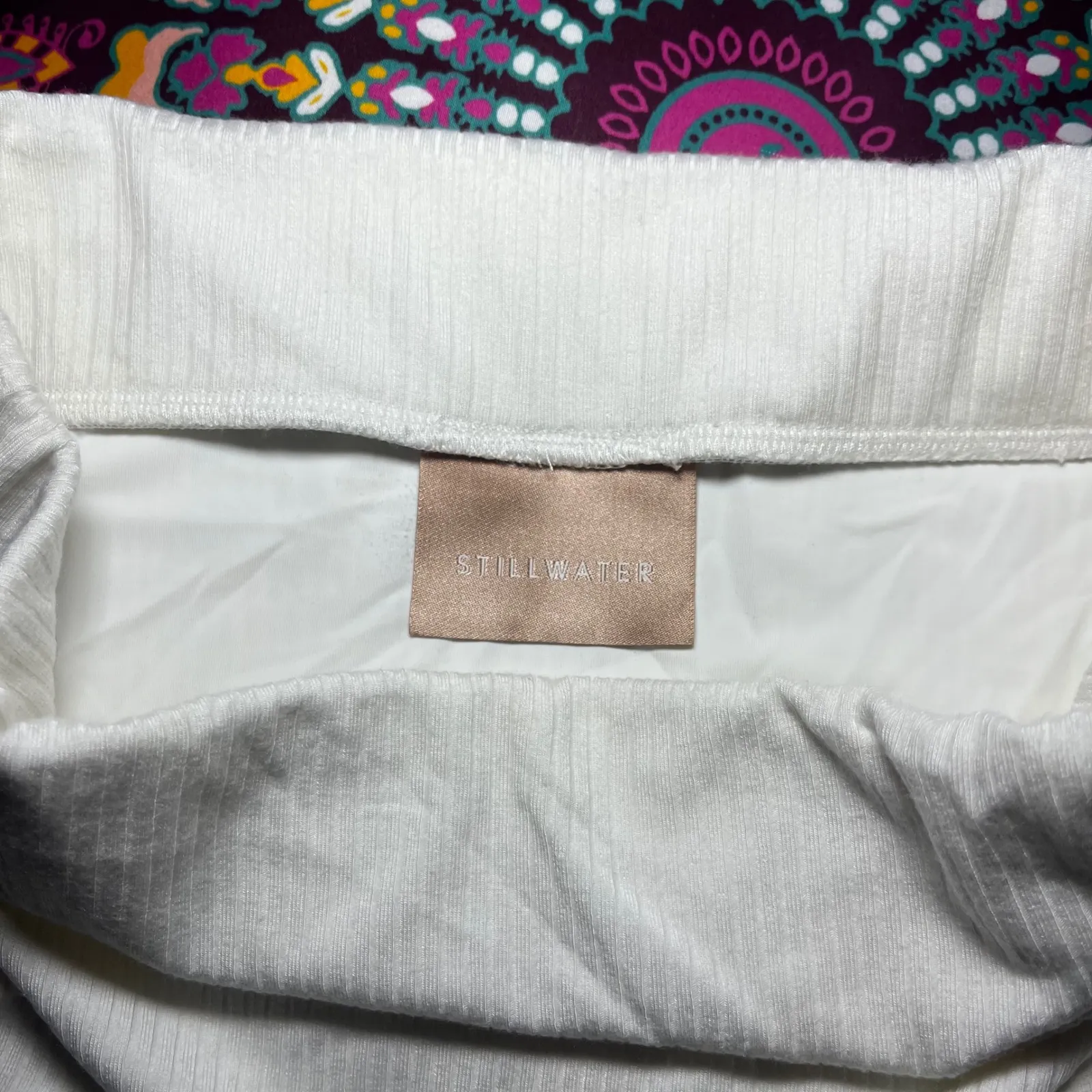 STILLWATER The Rib Edit Knit Midi Skirt High Slit White Pencil Quite Luxury SM - Image 8