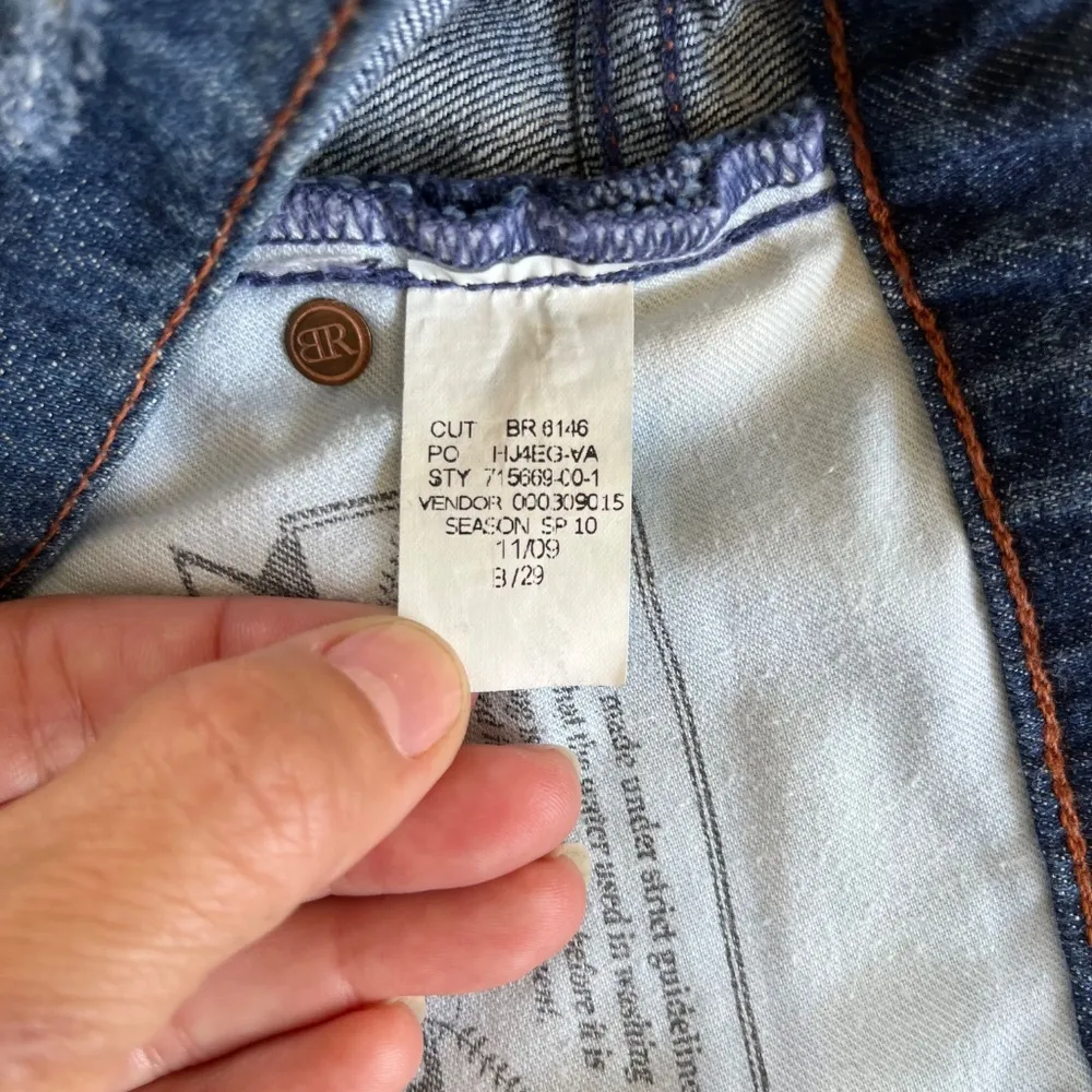 Banana Republic Sz 27 Denim Mini Short Skirt Cotton Jean Mid Wash Pockets - Image 9