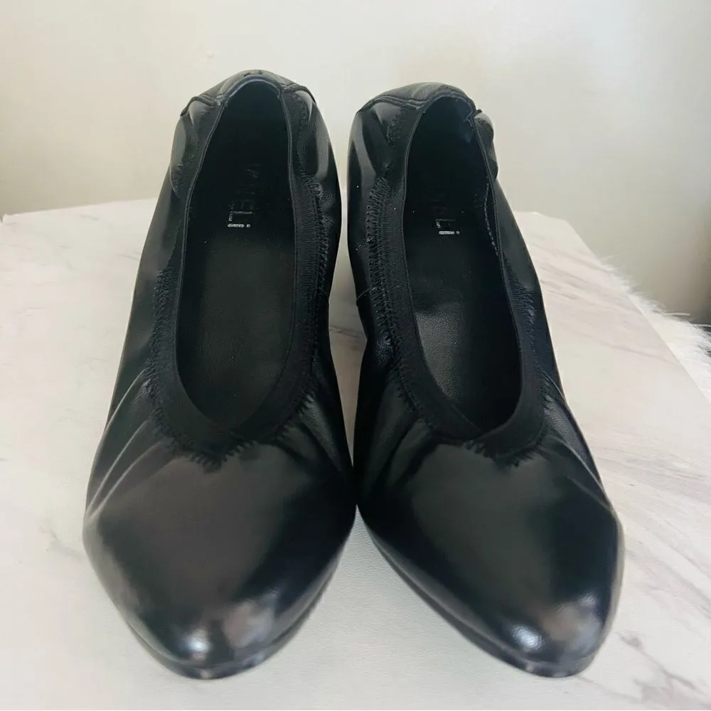 VANELi Gate Almond Toe Block Heel Leather Pump Shoe, Comfort Black, Size 7, NWOT Black - Image 6