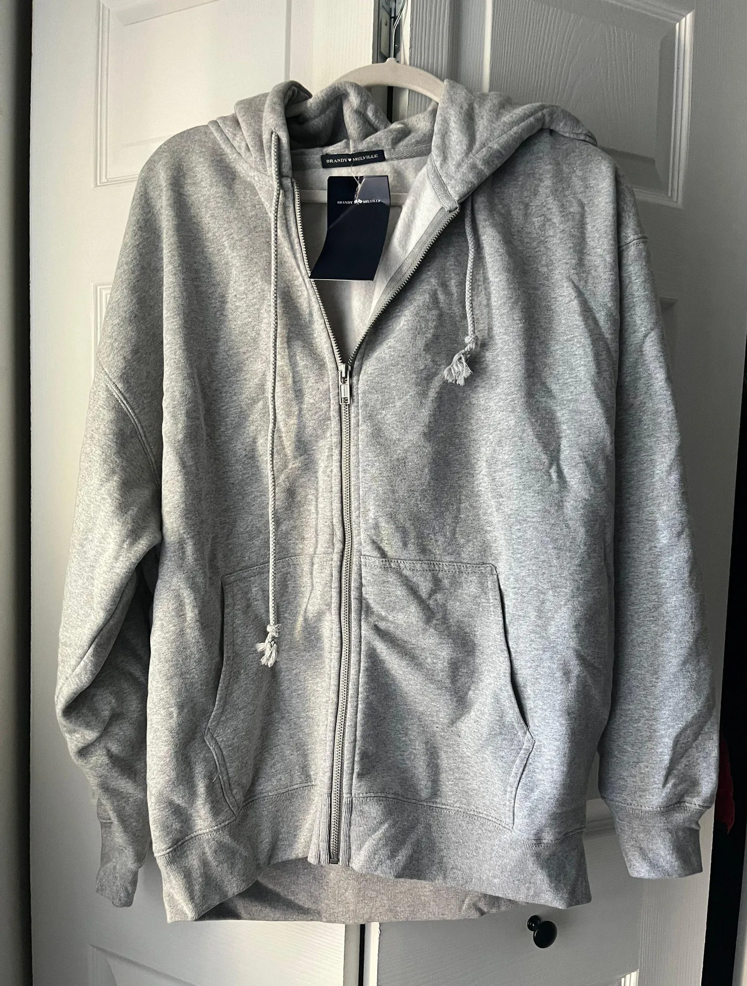Brandy Melville Gray Hoodie - Image 2