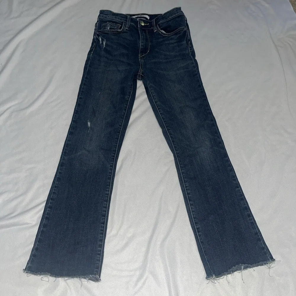 Sz 26 Sam Edelman Women's Stiletto High Rise Crop Boot Jeans - Image 3