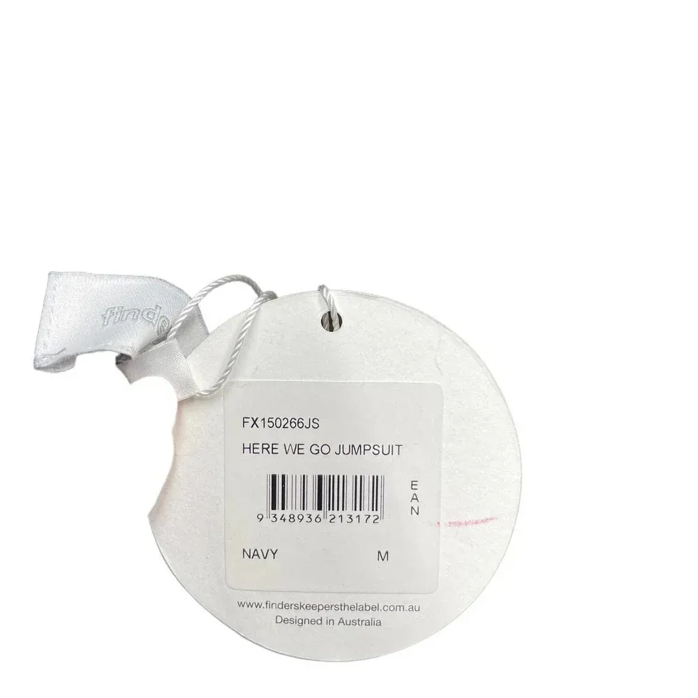 Finders Keepers Here We‎ Go Jumpsuit Navy Blue Size Medium - Image 13