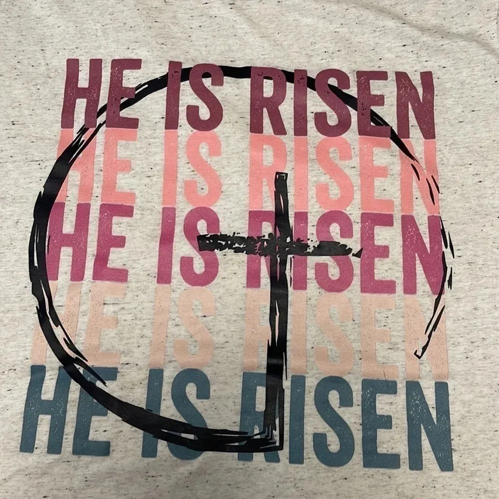 Bella Canvas He is Risen Tshirt - Image 2