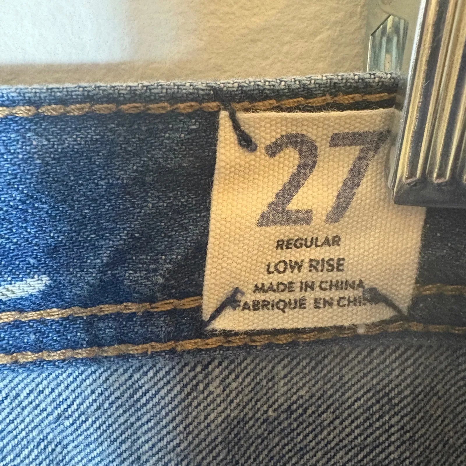 We The Free Distressed Button Fly Fray Hem Jeans size 27 - Image 7