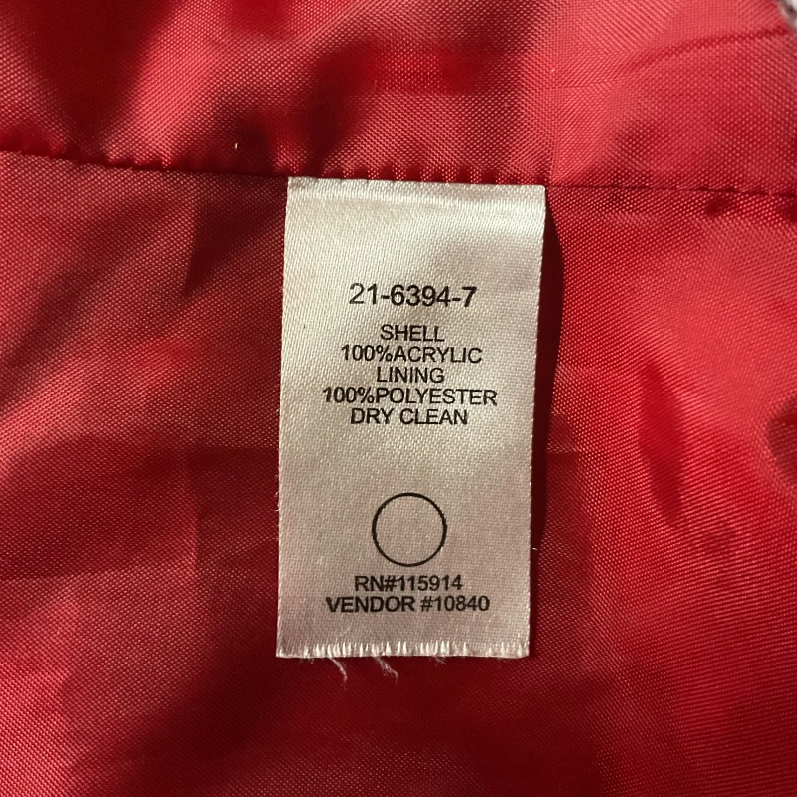 Chadwicks Houndstooth Woven Lined Work Designer Classic Blazer Jacket Size 12 - Image 8