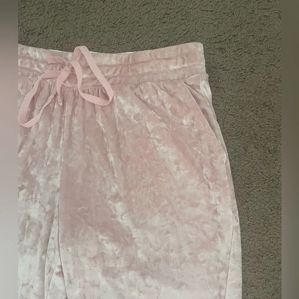 Secret Treasures Light Pink Velvet Sweatpants Joggers, Size M - Image 8
