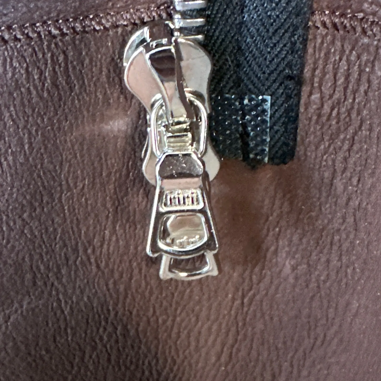 SANDRO Long Lamb Leather Shearling Coat Reversible Size Medium Brown Luxury Moto - Image 8