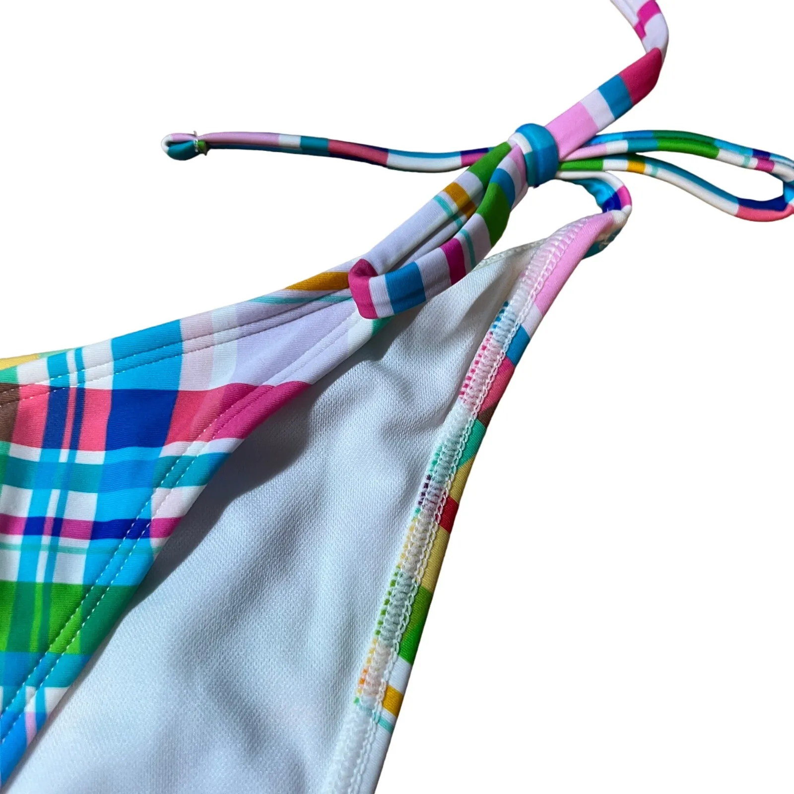 Wild Fable Women's Plaid Side-Tie Cheeky Bikini Bottom - Size XL - NWT - Image 5