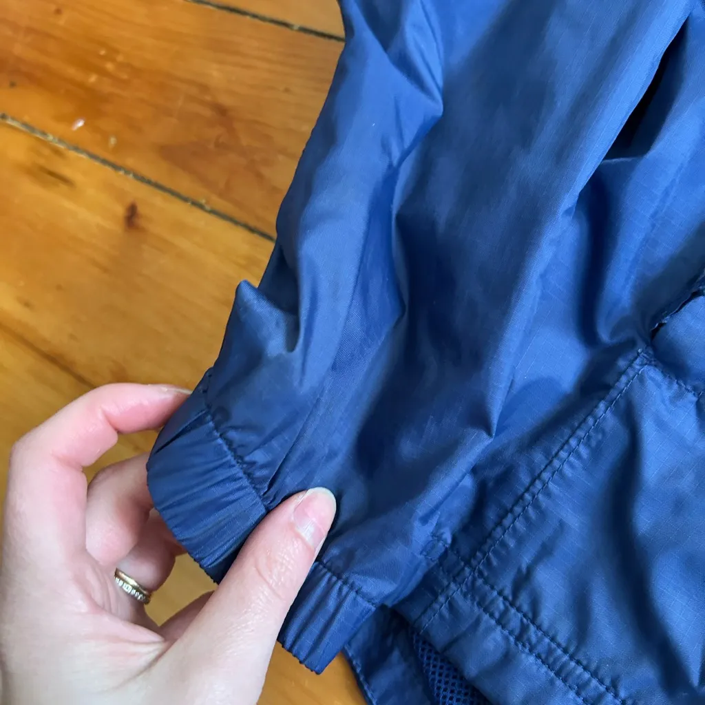 L.l Bean Rain Jacket windbreaker Blue Hooded xs - Image 3