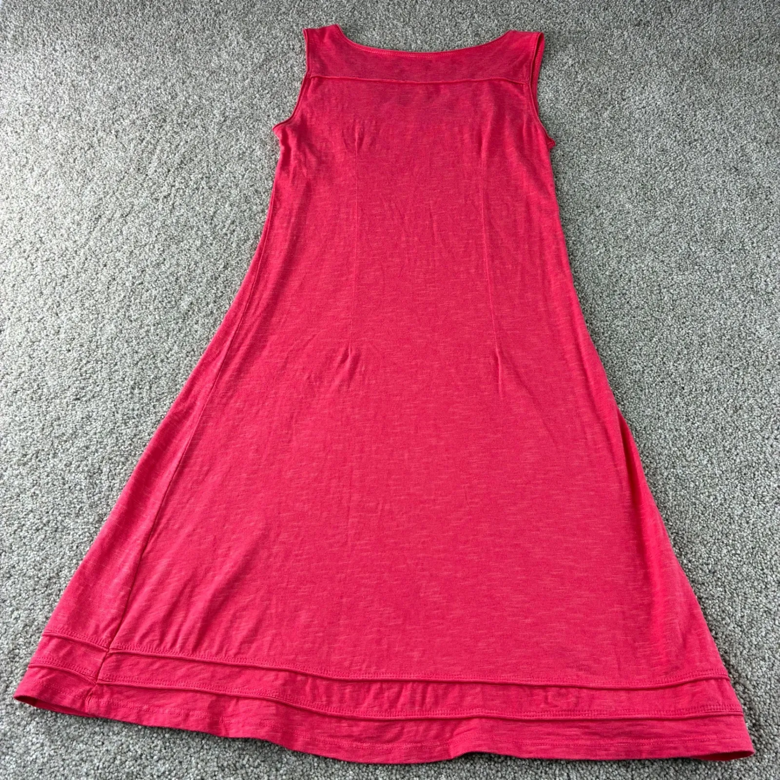 Horny Toad‎ Womens Dress Small Pink Sleeveless Casual Tencel Blend Knee Length - Image 3