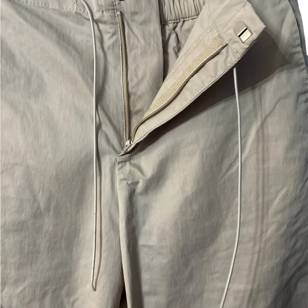 Zara tan Parachute pants with elastic bottoms - Image 2