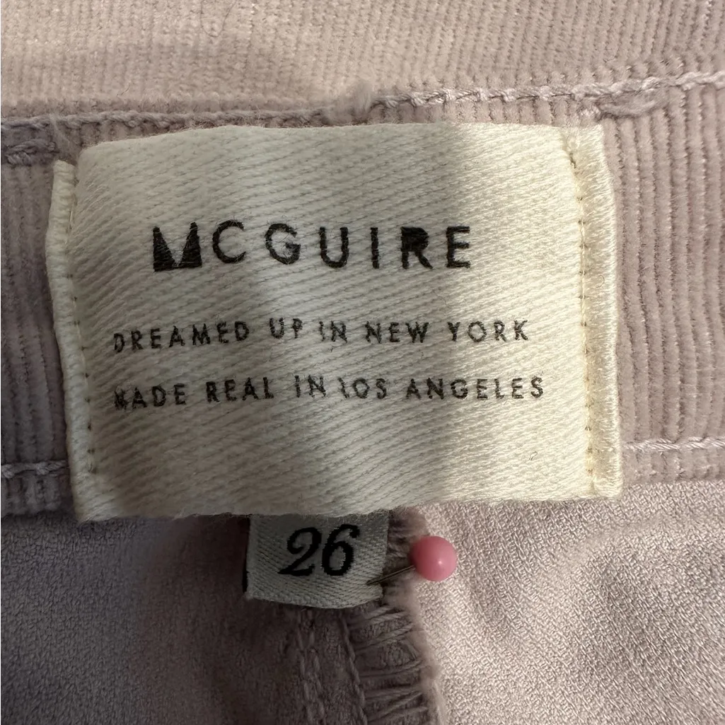 McGuire Flare Corduroy Pants Size 26 Cotton Spandex - Image 2