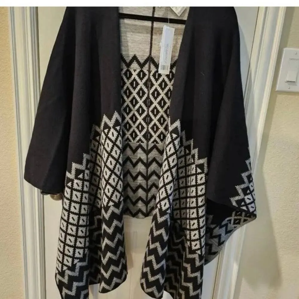 Foxcroft ANJUNA NYC Reversible Shrug/Poncho, One Size Fits All, B80, $45, New - Image 6