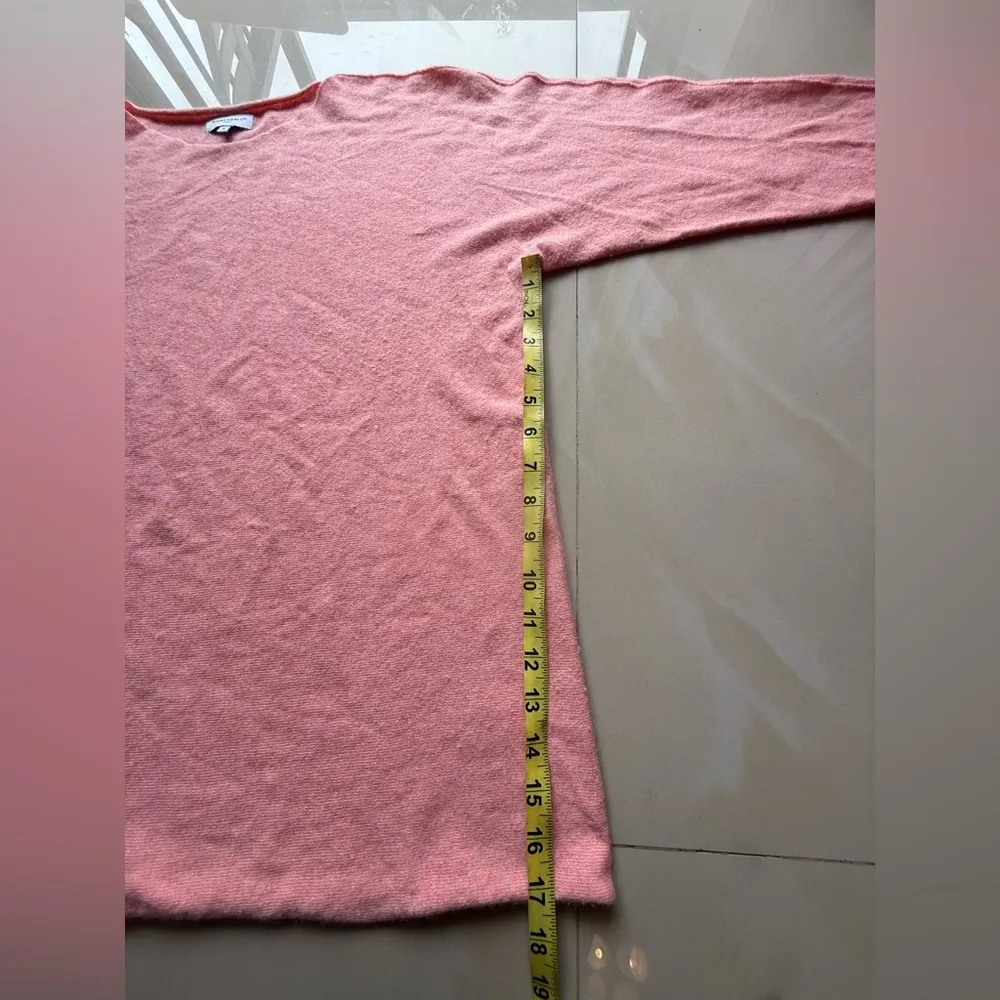 Bianco & Blu Italy Merino Wool Cashmere Blend, nylon viscose laine silk knit L Pink Size L - Image 4