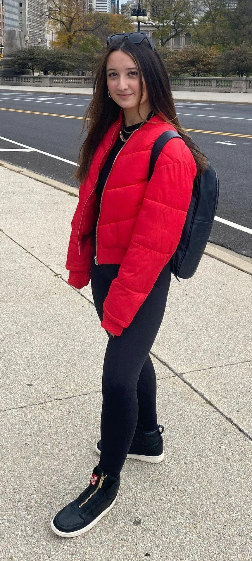 Forever 21 Red Puffer Jacket - Image 2