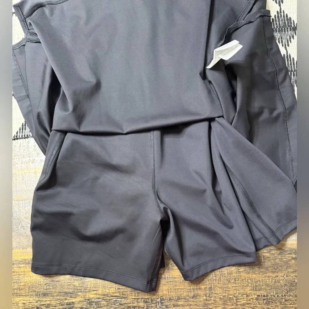 Old Navy power soft square neck Black athletic Dress - Image 8