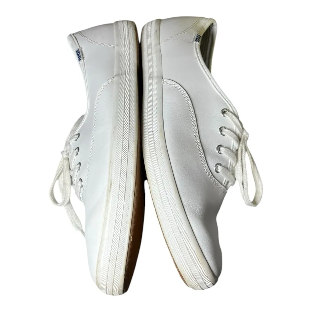 Keds Champion Originals Leather Lace Up White Size 8 - Image 7