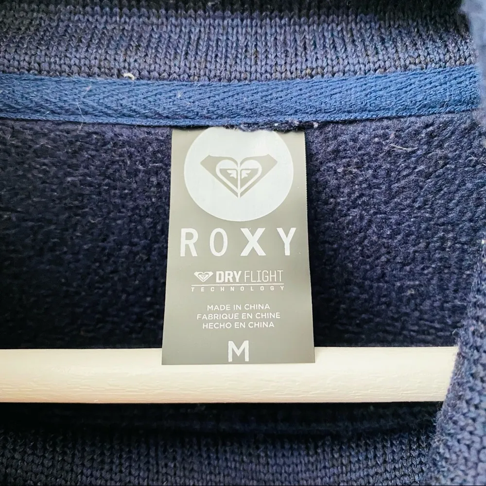 Roxy Pullover Sweater Navy Sz Medium - Image 4