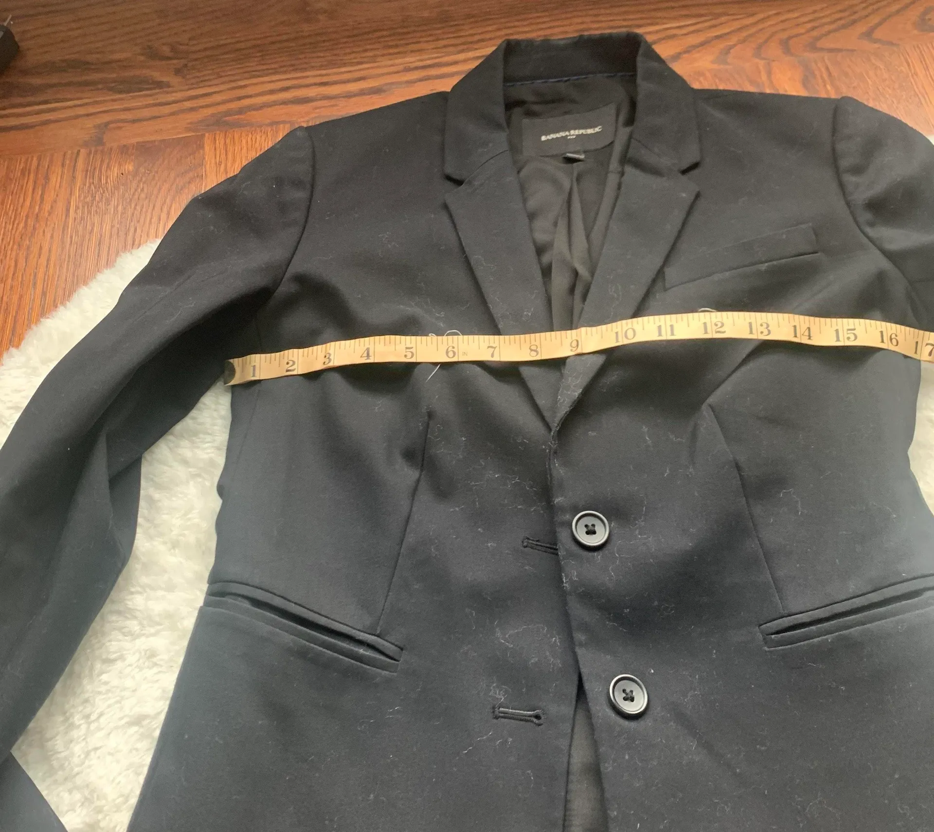 Black Classic 2-Button Blazer EUC - Image 3