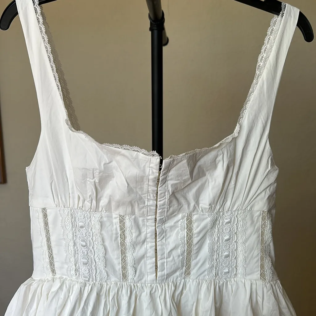 House of CB 'Perle’ White Lace Trim Midi Dress NWOT‎ size XL - Image 10