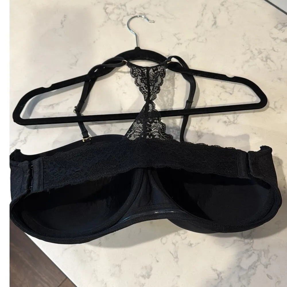 The Bra lab ANGELINA STRAPLESS/CONVERTIBLE UNDERWIRE BRA CUP size medium Black - Image 2