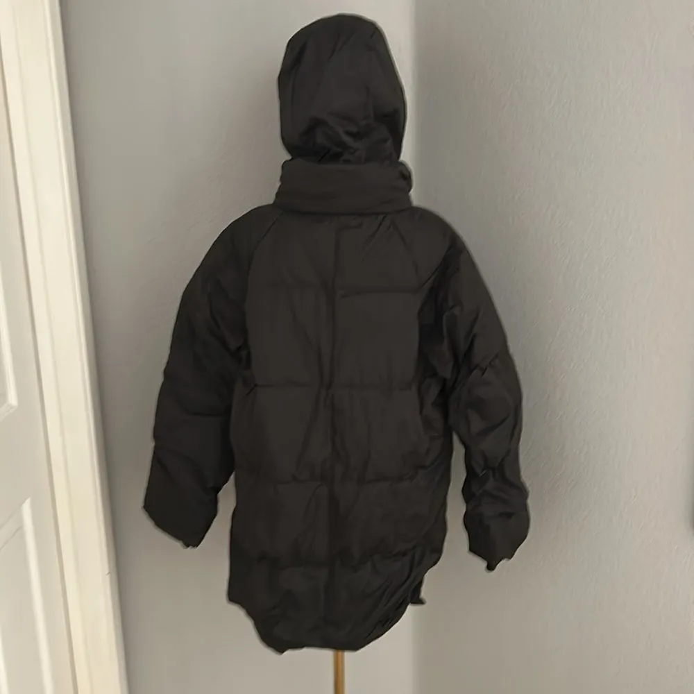 SOLD Women's Thickened Down Jacket Coat, Black, Size Large, NWT Black - Image 6