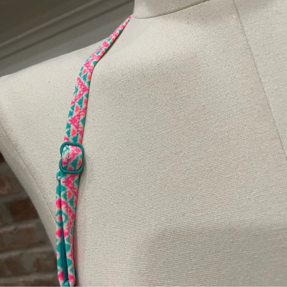 patterned pink bikini top / 32B / New with tags - Image 7