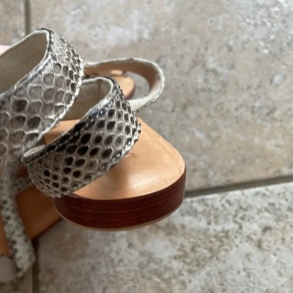 L Space Cocobelle Snake Wrap Leather Sandals - Image 15