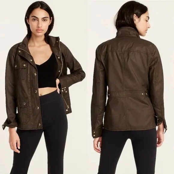 J. Crew Downtown Field Jacket Army Green - Image 2