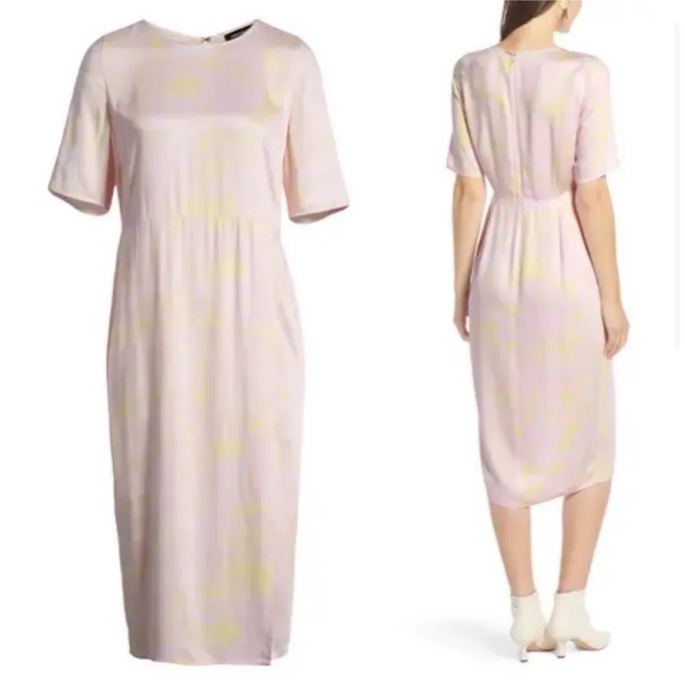NWT Something Navy Pastel Tie Dye Midi Dress - Image 3