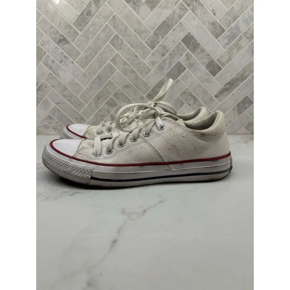 Converse Chuck Taylor All Star Madison OX Low Top‎ Solid White Womens Size 7 - Image 3