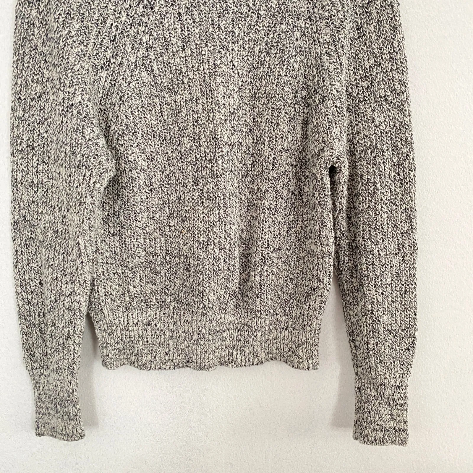 Free People Marled Knit Sweater Women Medium Relaxed Fit Crew Neck Long Sleeve - Image 3