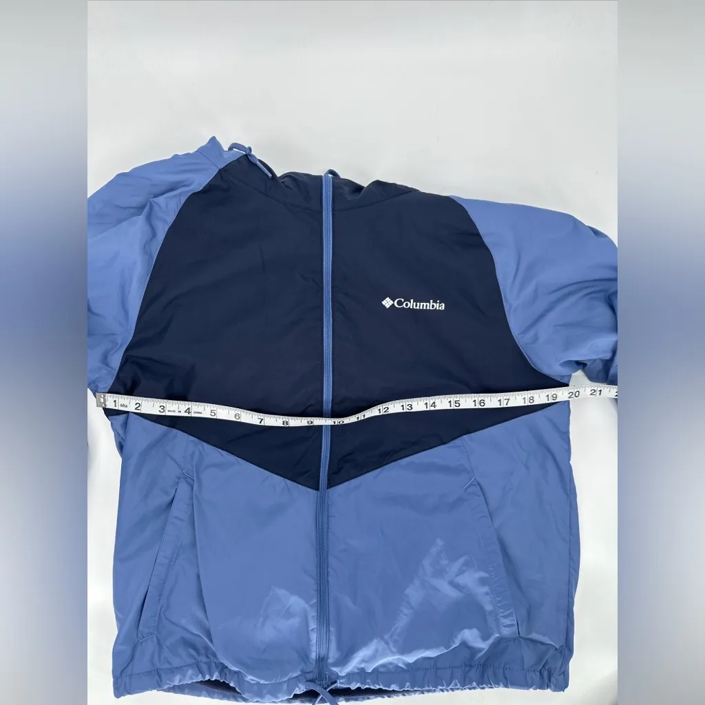 Columbia Women’s May Valley Lined Windbreaker XL2473 Navy & Light‎ Blue Sz Small - Image 12