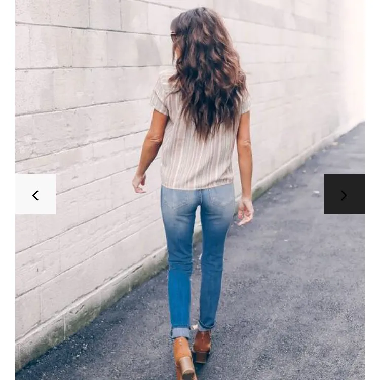 Vici Albuquerque striped button down - Image 3