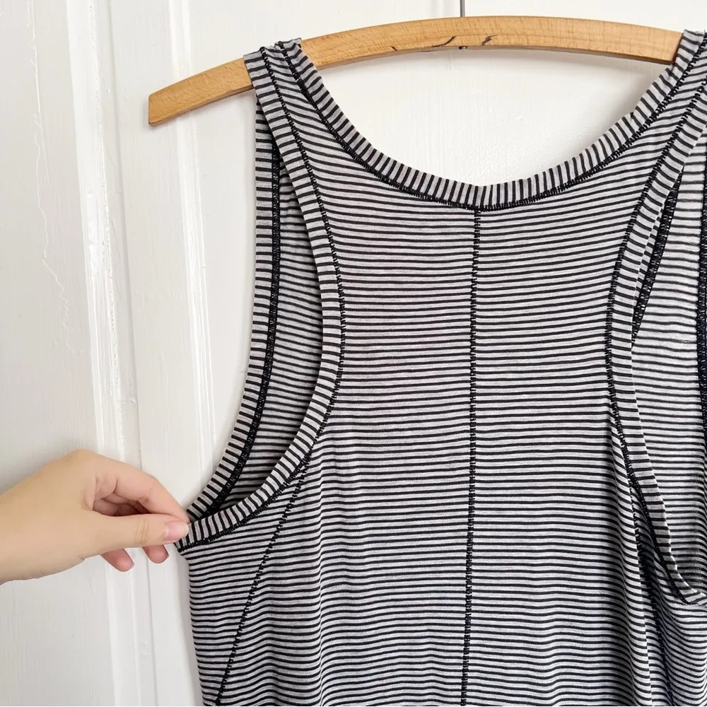Lululemon • Circadian Tank in Tonka Stripe Heathered Black Angel Wing - Image 7