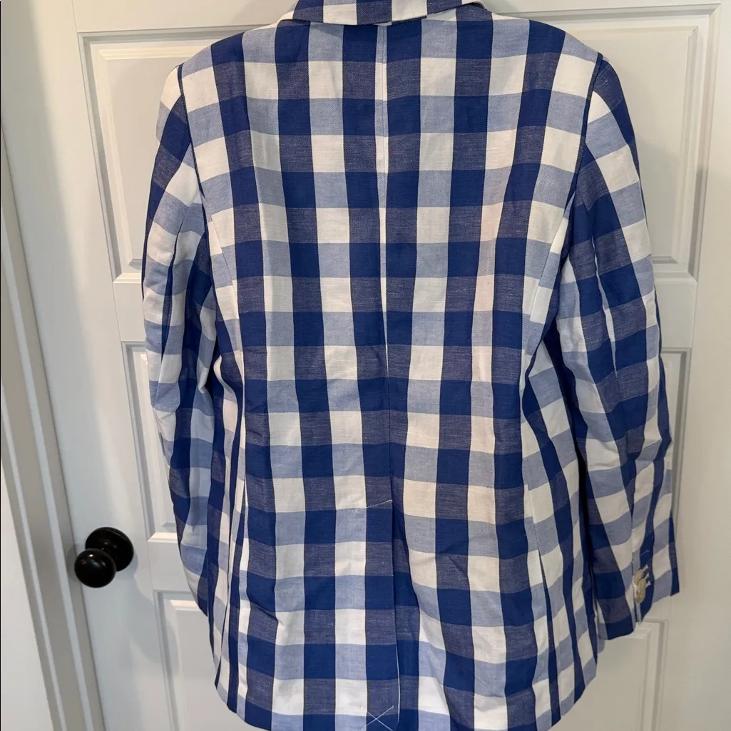 Talbots GINGHAM BLAZER 10 NWT - Image 12