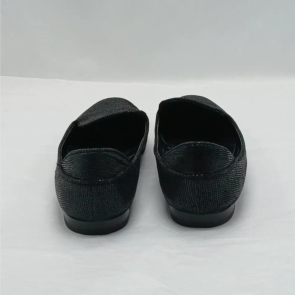 Via Spiga Womens Loafers Size 7M Black Leather Slip On Flats Casual Shoes - Image 8