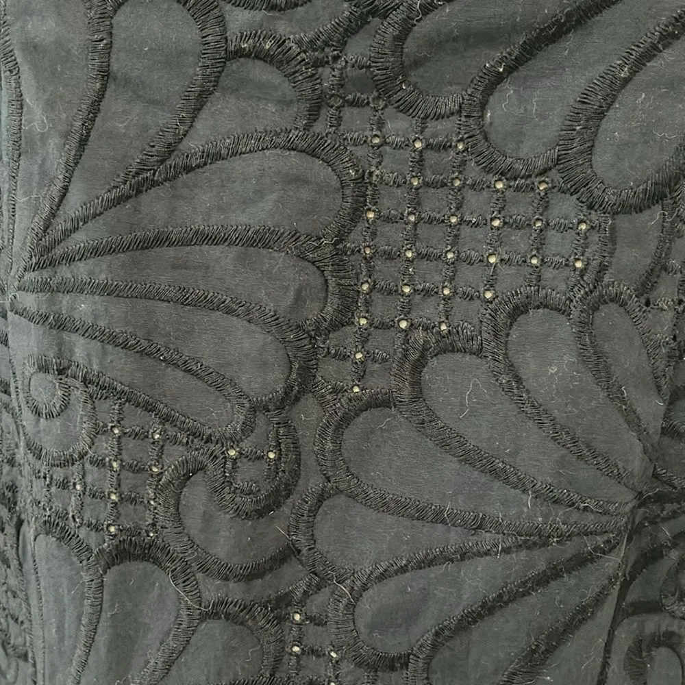 LILLY PULITZER A Dollop of Scallop Eyelet Sarafina Shift Dress, Navy, Size 2 - Image 7