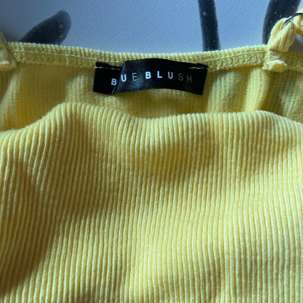 BLUE BLUSH Banana Ribbed One Piece Bodysuit Tank Top Womens Sz S NWOT - Image 5