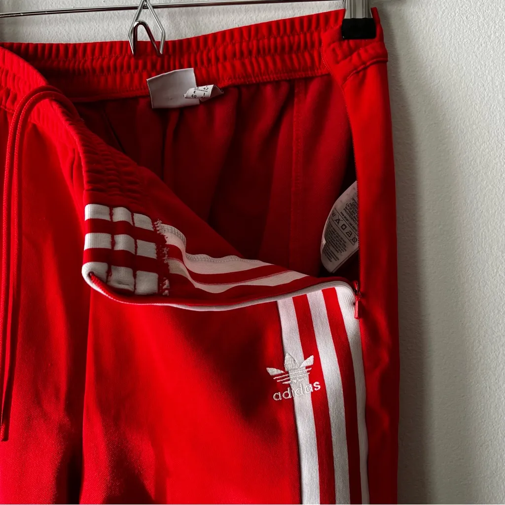 Adidas • Red Track Pants• Sz M - Image 4