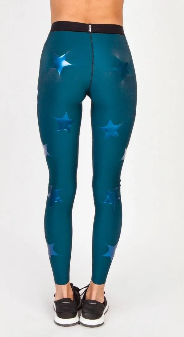 Silk Knockout Leggings Blue - Image 2