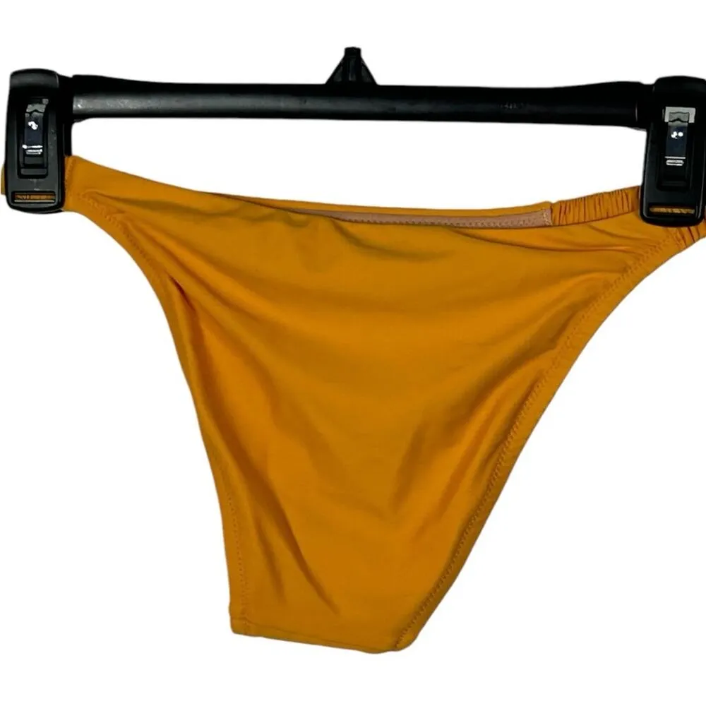 J. Crew NWT Scrunchie Strap Full Coverage Bikini Swim Bottom Brilliant Orange - Image 8