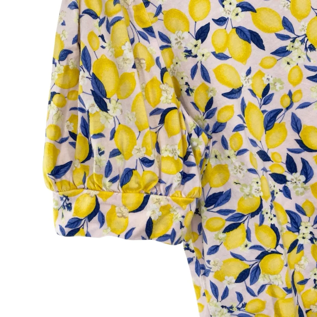 Ann Taylor Lemon Print Top Cotton - Image 2
