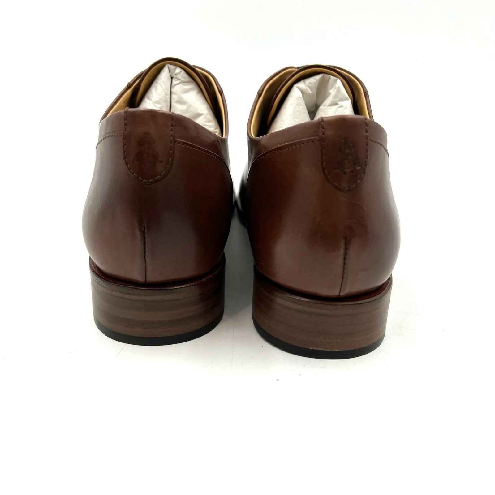 The Office of Angela Scott Mr. Evan’s Wingtip Oxford Walnut Brown Leather Size 13 - Image 8