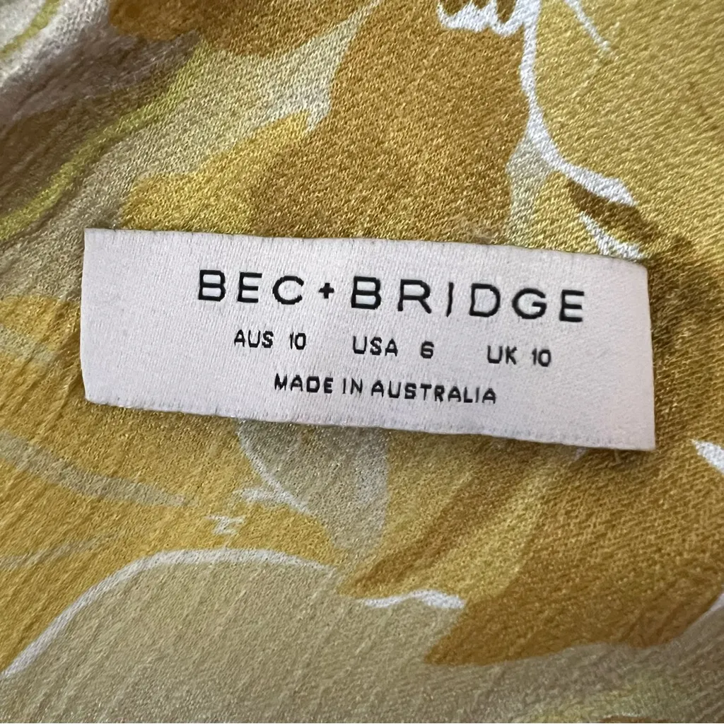 Bec + Bridge Harper One Shoulder Cut Out Maxi Dress In Citrus Floral - Image 9